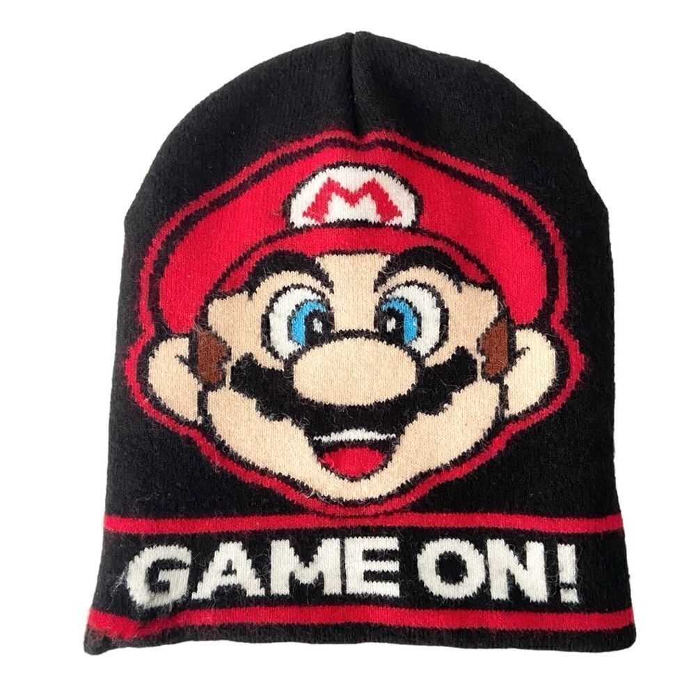 Super Mario Bonnet Hat in Youth Unisex One Size